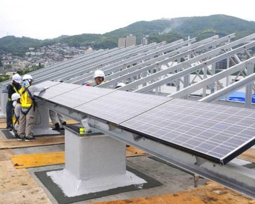 Solar panel installation